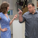 Erinn Hayes (left), Kevin James (Photo: Dave Giesbrecht/CBS)